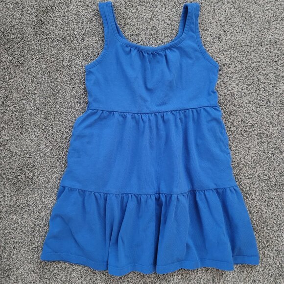 Girls Old Navy Blue Tank Dress XS - size 5, Pre-owned In Nice Condition! - Picture 1 of 10